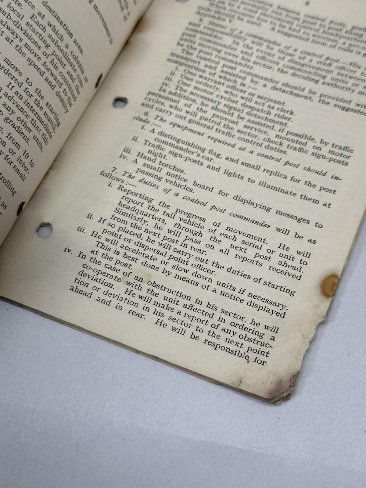 WW2 Pamphlet - Mechanised Movement By Road No 6 1939