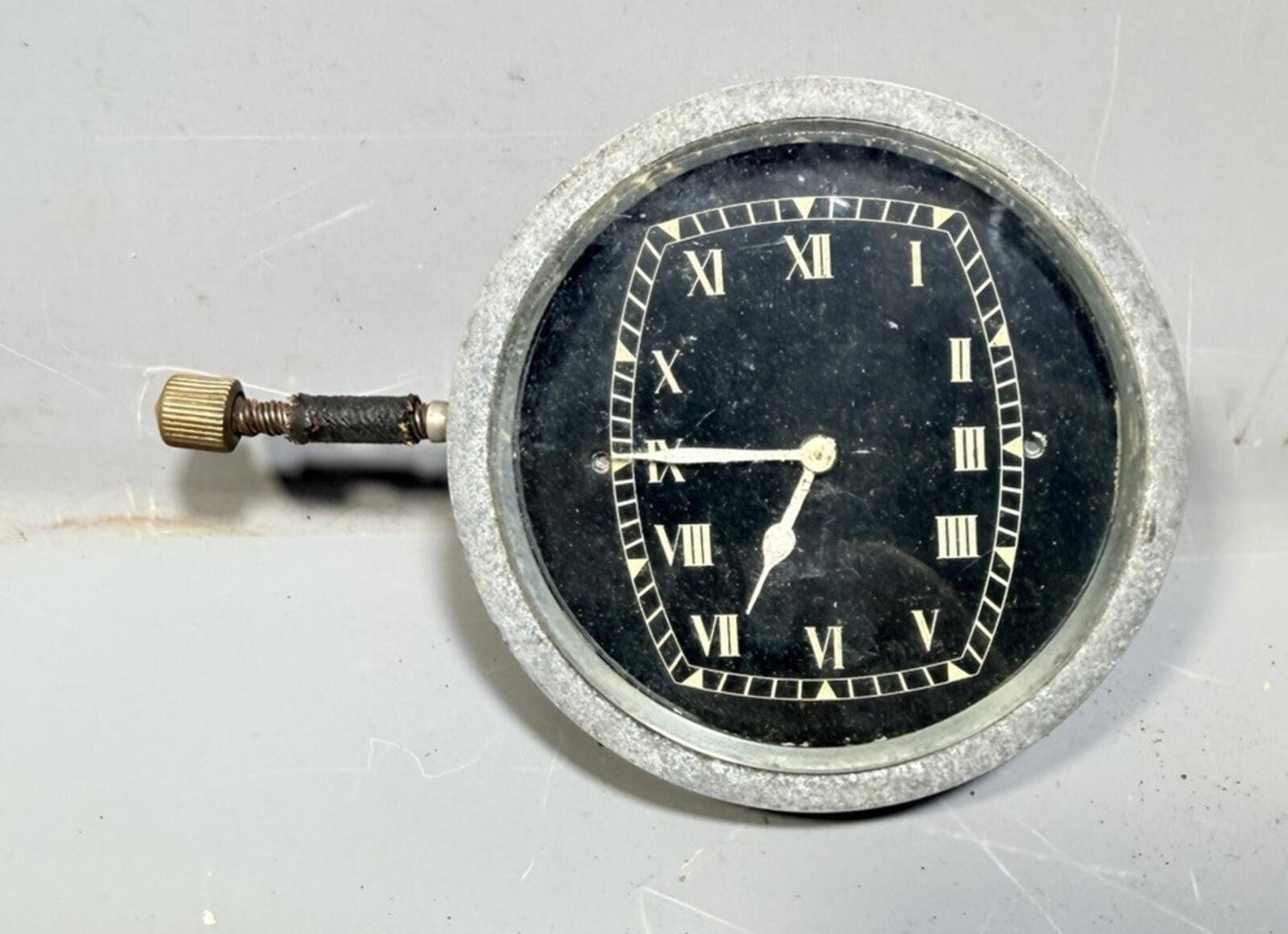 Jaeger  8 Day Dashboard Clock Pull To Set Rare 1920’s 1930’s