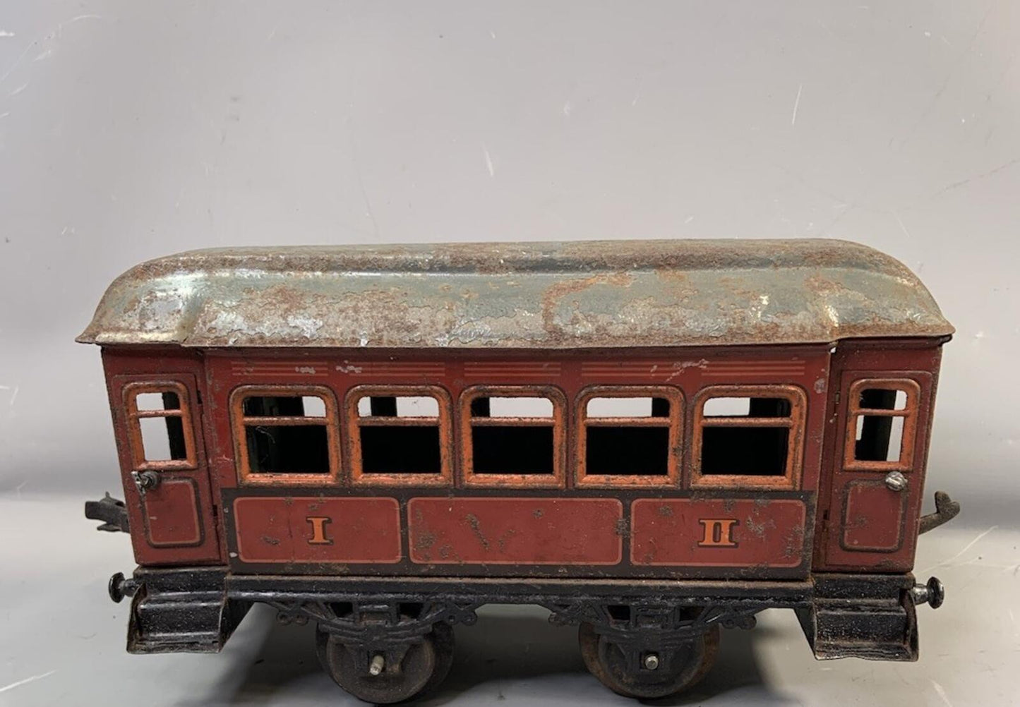 BING 1 gauge 1st & 3rd CLASS COACH  early 20th c, Lithograph Rare