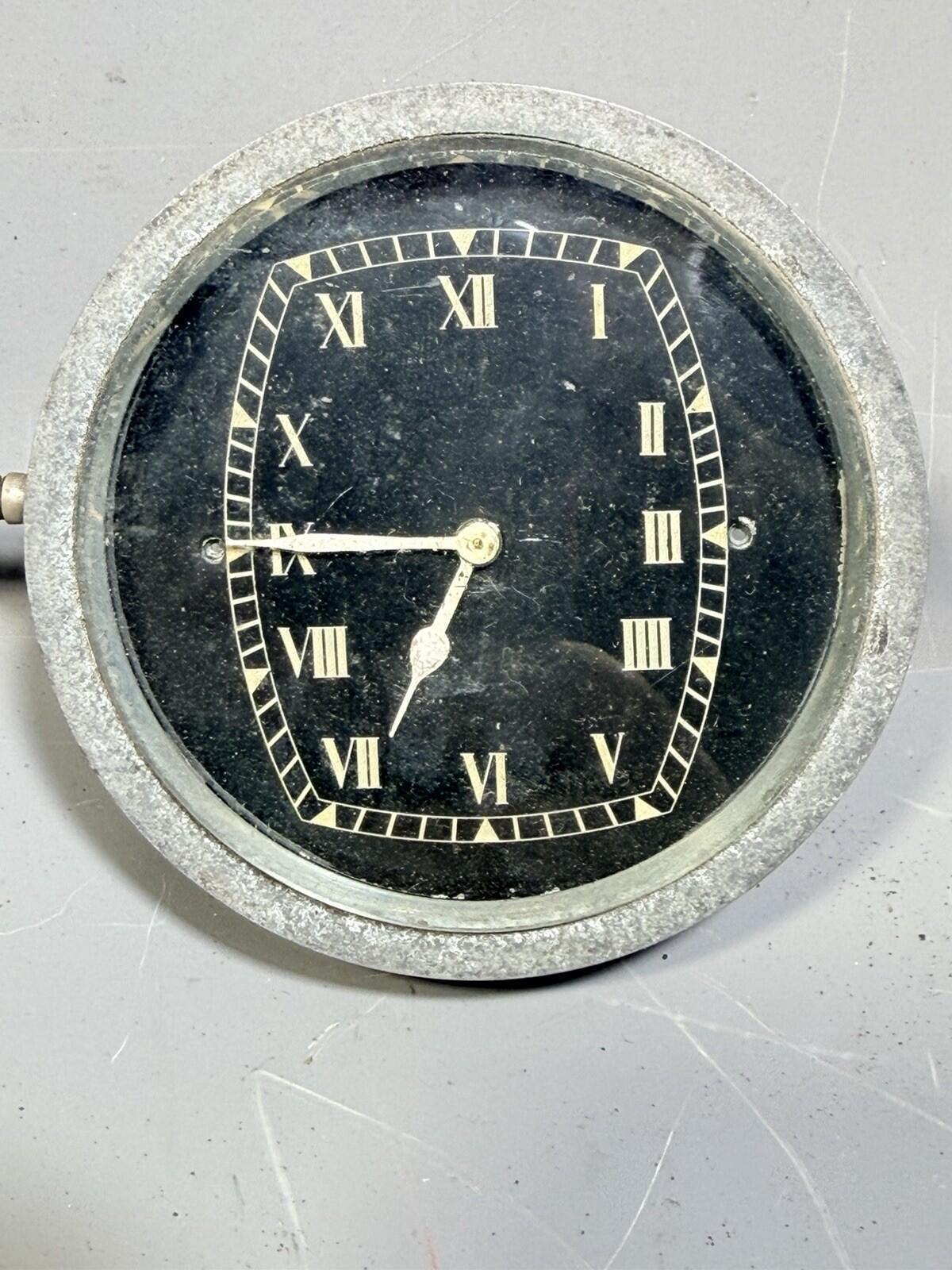 Jaeger  8 Day Dashboard Clock Pull To Set Rare 1920’s 1930’s