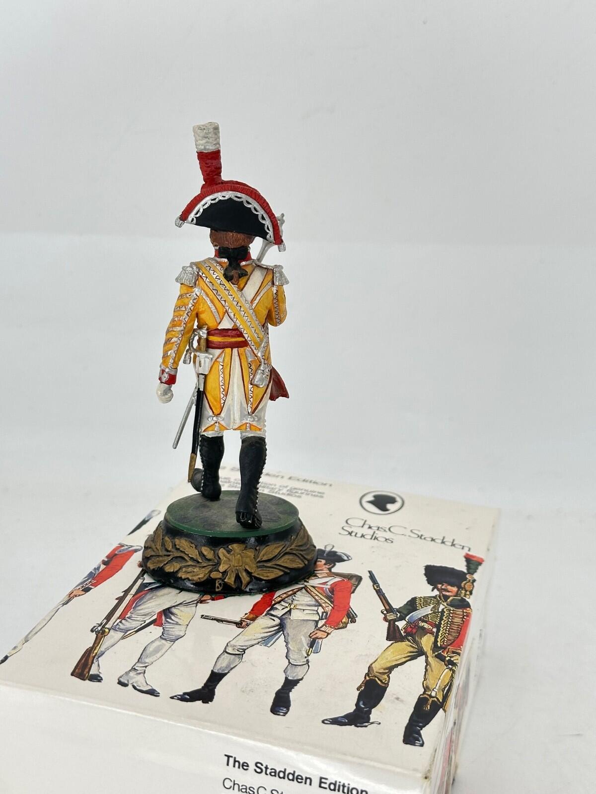 stadden napoleonic figure 90 mm studio paint drum major 5th Warwickshire