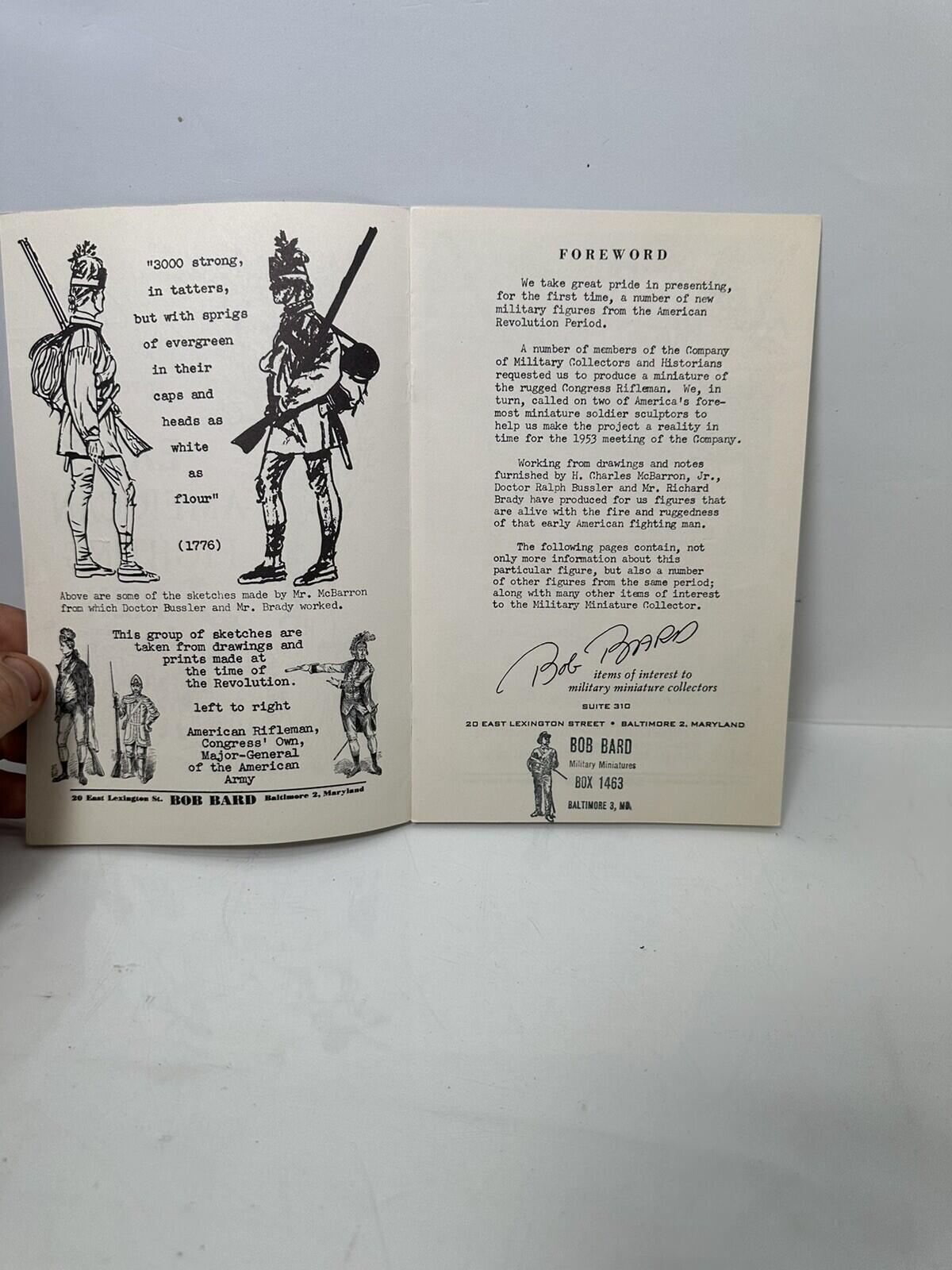 toy soldier Toy Catalogue : Bob Bard Baltimore Rare Publication #by