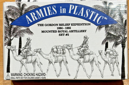 armies in plastic  GORDON RELIEF EXPEDITION MOUNTED ROYAL  ARTILLERY  1/32 SET 3