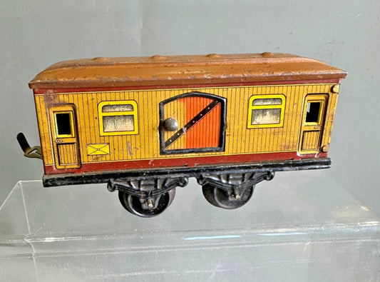 O gauge  pre war original tin plate goods van rare KARL BUB NUREMBURG