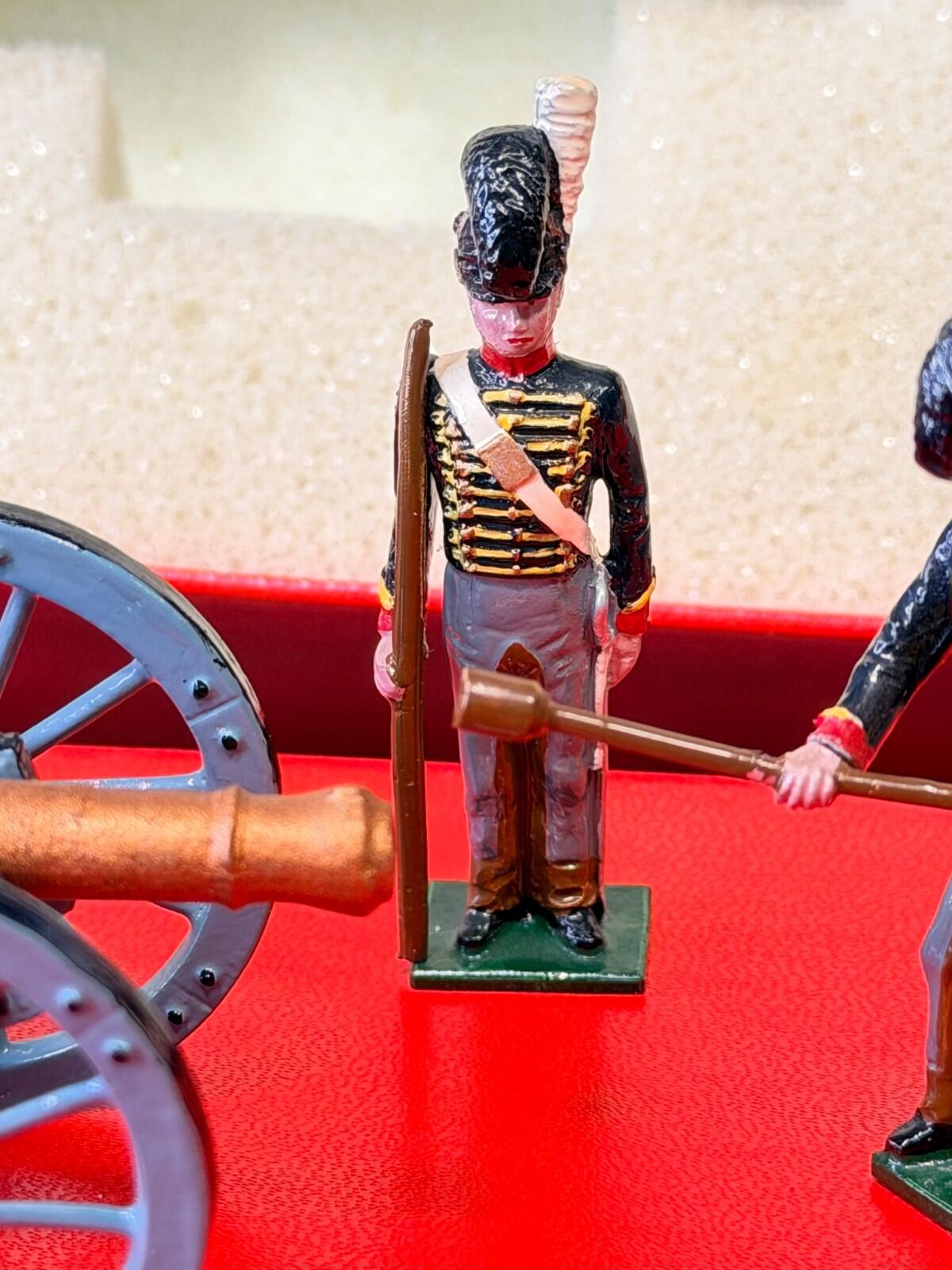 Tradition Toy Soldiers B2 Royal Horse Artillery 1815 Gun Set Metal Figures Boxed