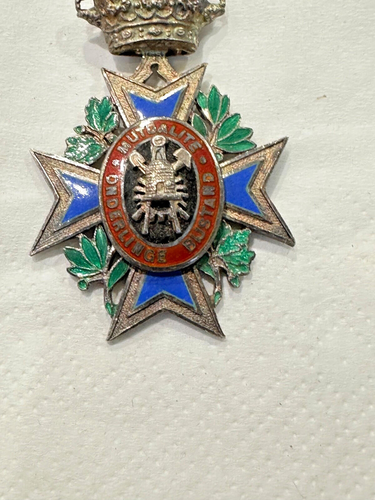 Belgian Mutuality 2nd Class Medal (Mutualité 2ème Classe) — Original Ribbon — Ve