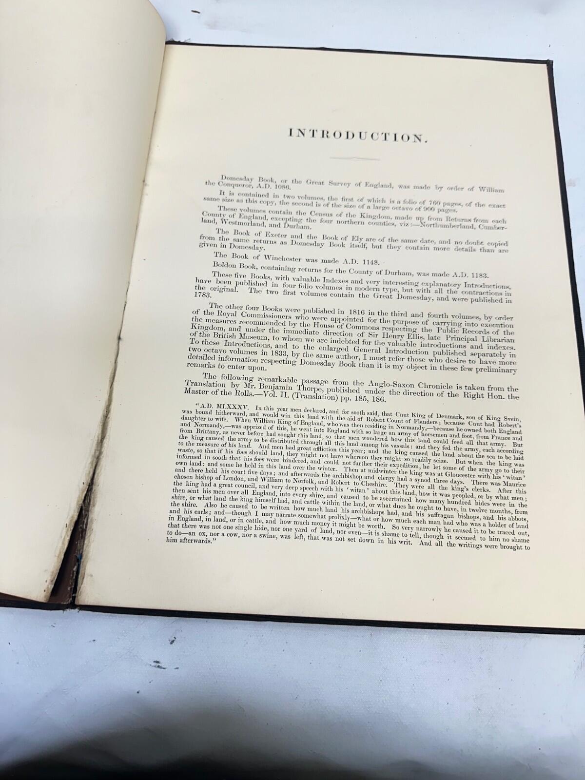 1862 Domesday Book Herefordshire – Ordnance Survey Facsimile –Herefordshire