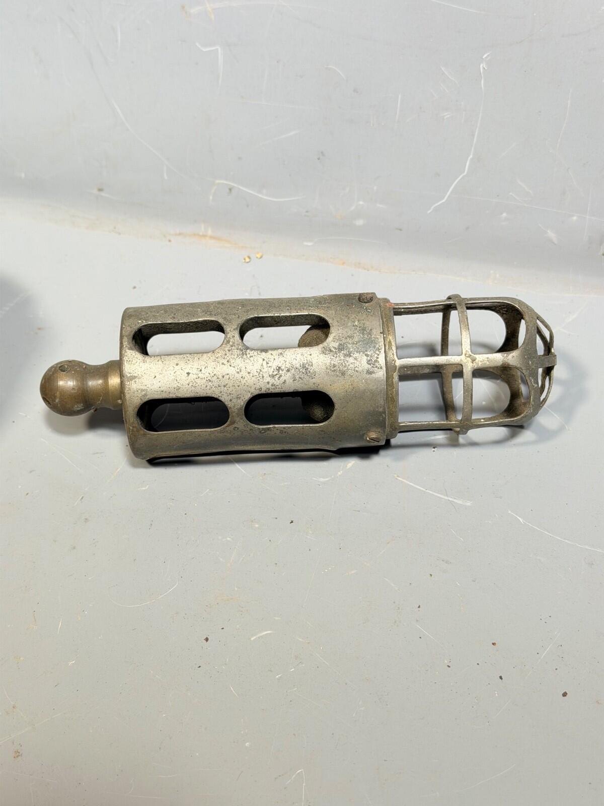 WWII Military “Bird Cage” Inspection Lamp Vintage Trouble Light j Lucas