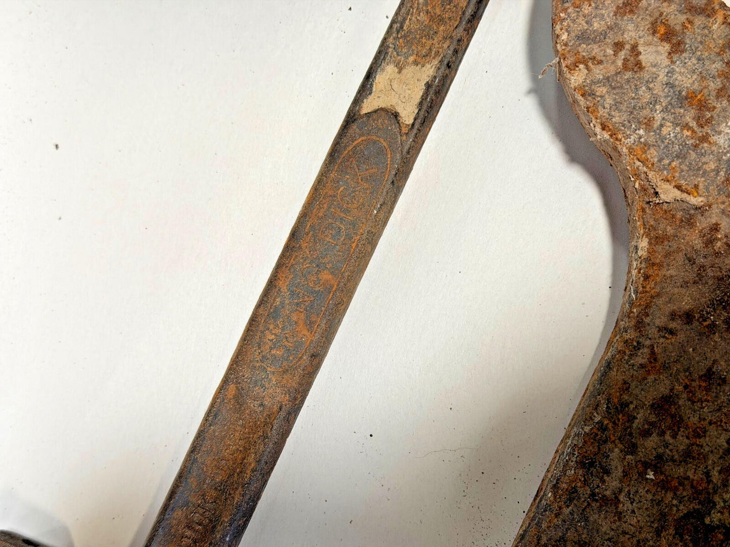 Vintage Ridgid Pipe Wrench + Large Open Spanner & Ring Spanner Set Old Tools Job