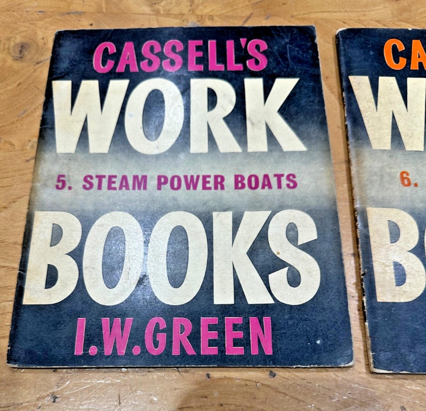Steam Power Boats & Hot-Air Engines I.W. Green Cassell’s Work Books No. 5 & 6 –