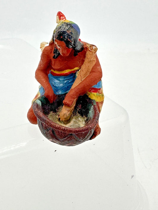 Elastolin Hausser  composite Indian female mixing food 6832 7CM SCALE