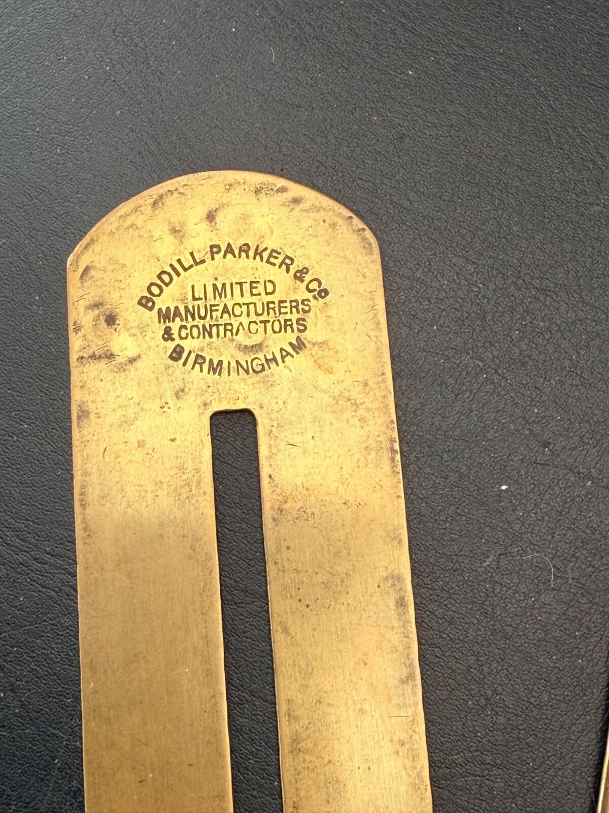 WW1 Brass Button Sticks Set Bodill Parker Birmingham 1917 Military Uniform Tools