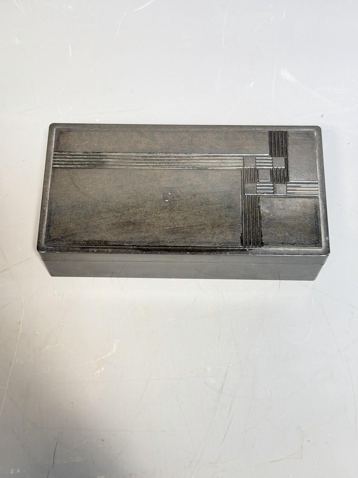 Vintage Bakelite Cigarette - Playing Card Case - Made in England Art Deco Style