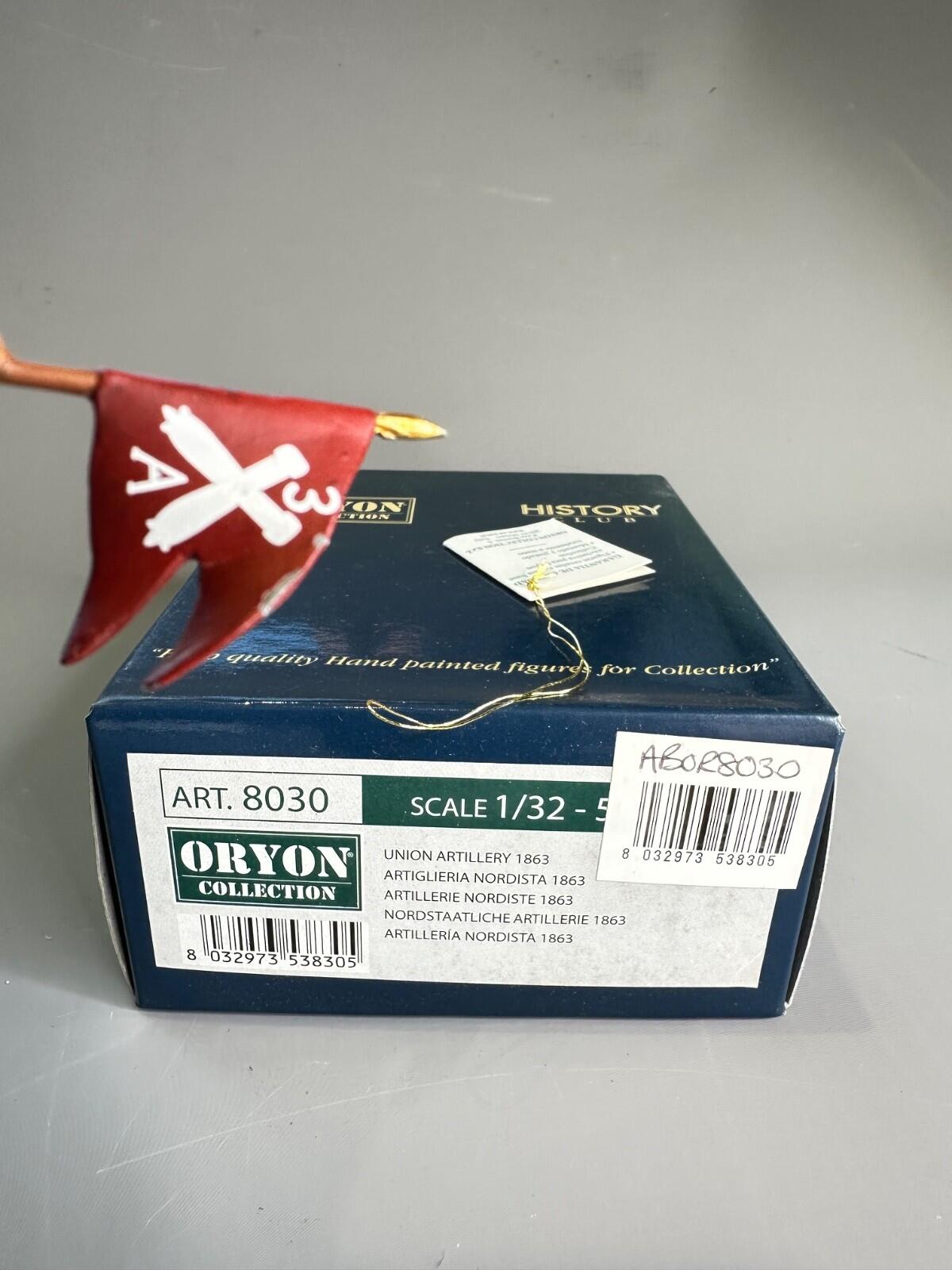 ACW Union artillery 1863  art 8030  hand painted 1/32 scale.ORYON SOLDIERS