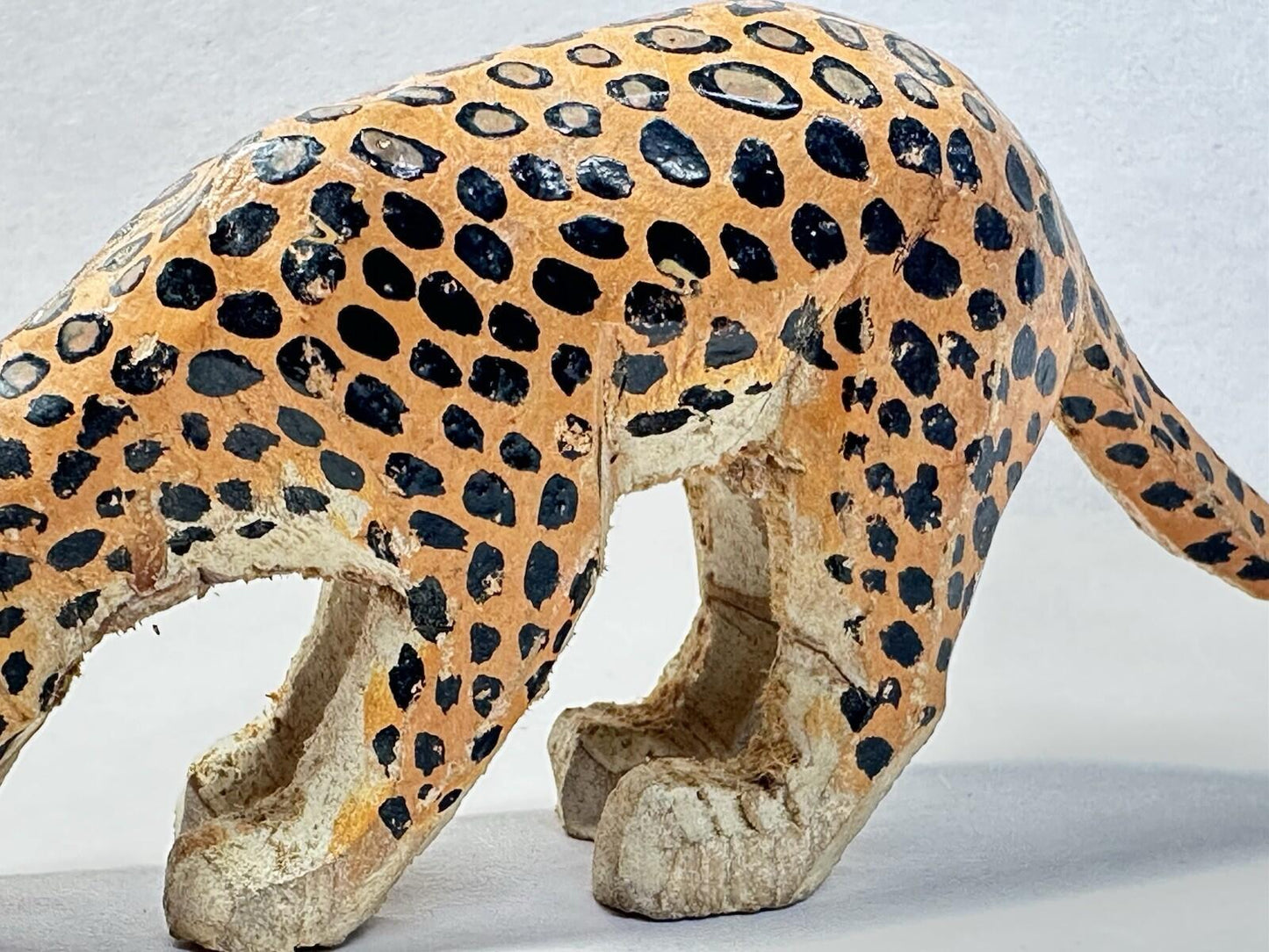 Forest Toys of Brockenhurst: Leopard Drinking Very Rare Frank Whittington -