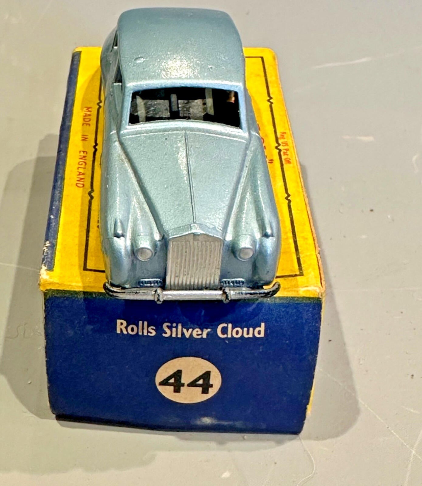 MATCHBOX SERIES A Moko Lesney product #44 ROLLS ROYCE SILVER CLOUD  MINT BOXED
