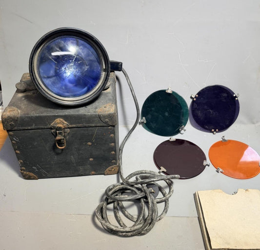 WW2 Grimes  Flashing Signal Lamp Model K3 USAAF bombers B17 Inc  Filters Case