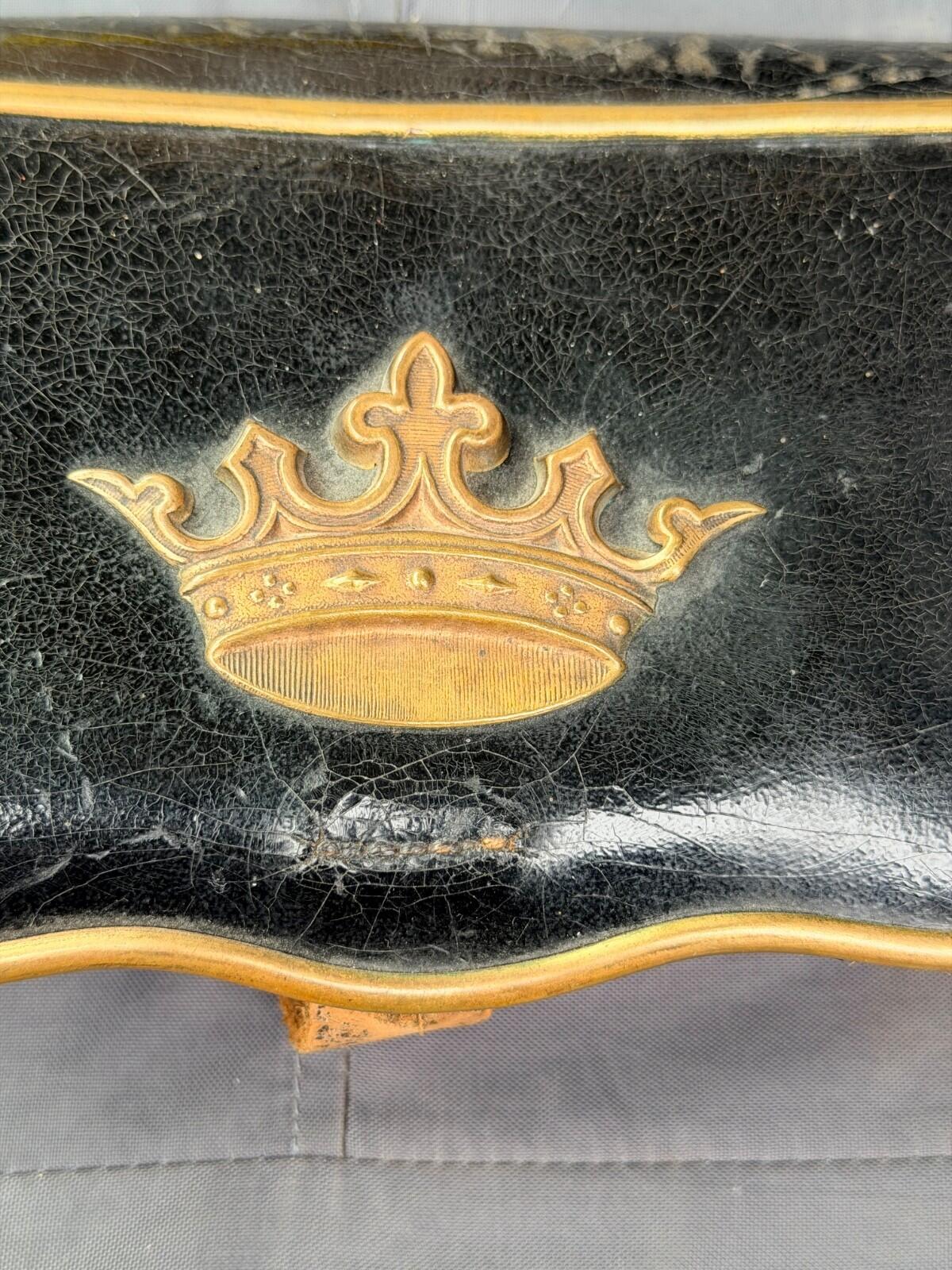 Antique IOOF Odd Fellows Pettibone Cartridge Box Crown Patriarchs Militant 19thC