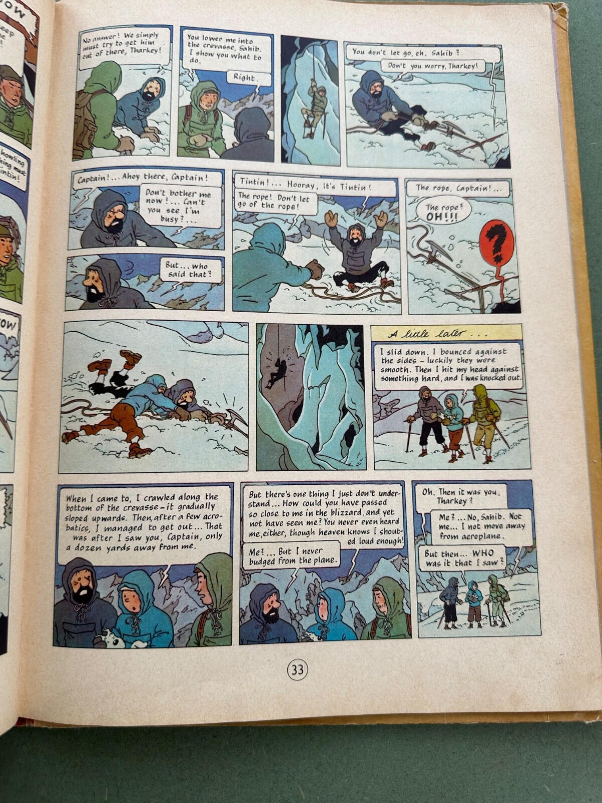 Tintin in Tibet – First English Edition 1962 Methuen – Hergé – Worn Copy
