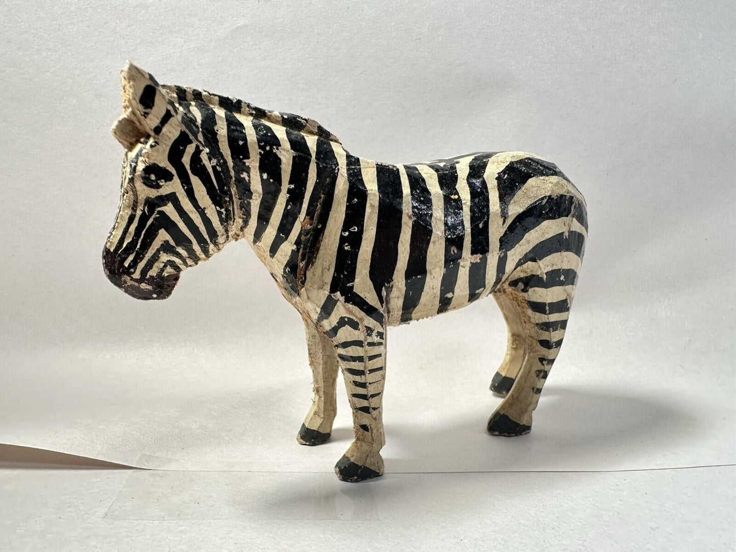Forest Toys of Brockenhurst: Zebra  Very Rare HAND CARVED Frank Whittington -