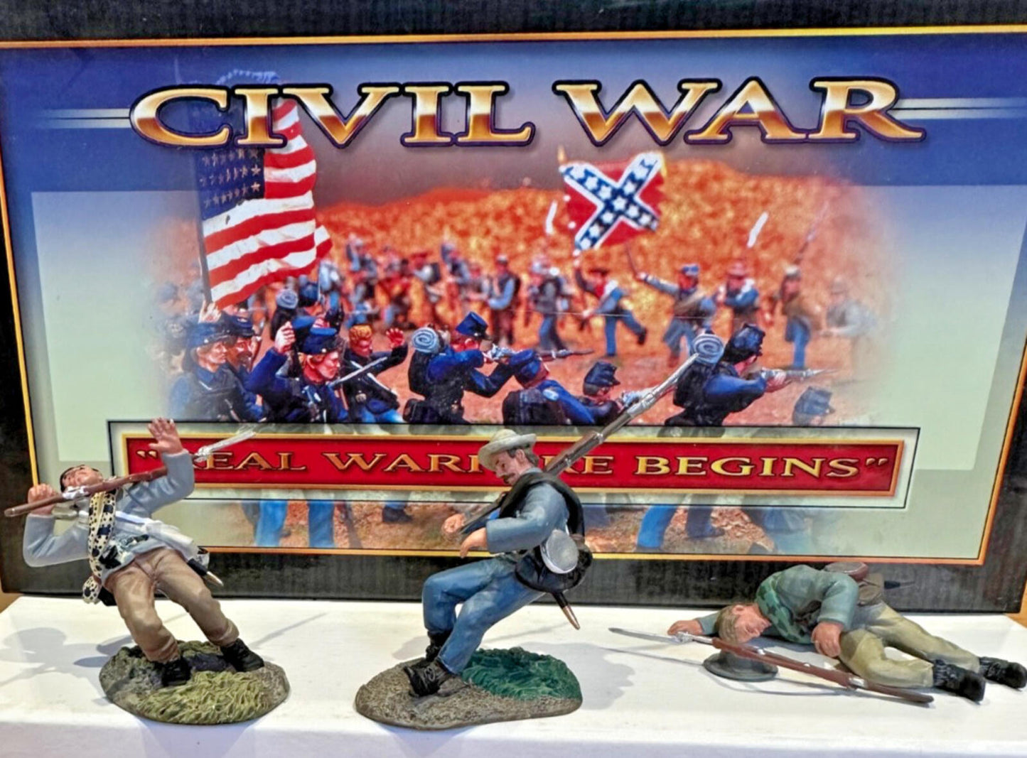Conte American Civil War 57103 Confederate Wounded 54mm new boxed 3 figures