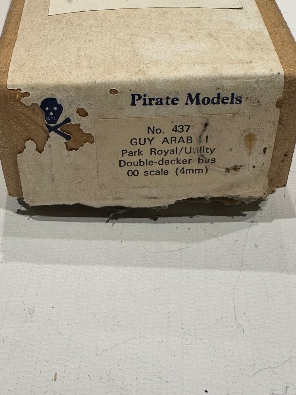 1/76 bus kit pirate models GUY ARAB NO 437 DOUBLE DECKER VINTAGE KIT