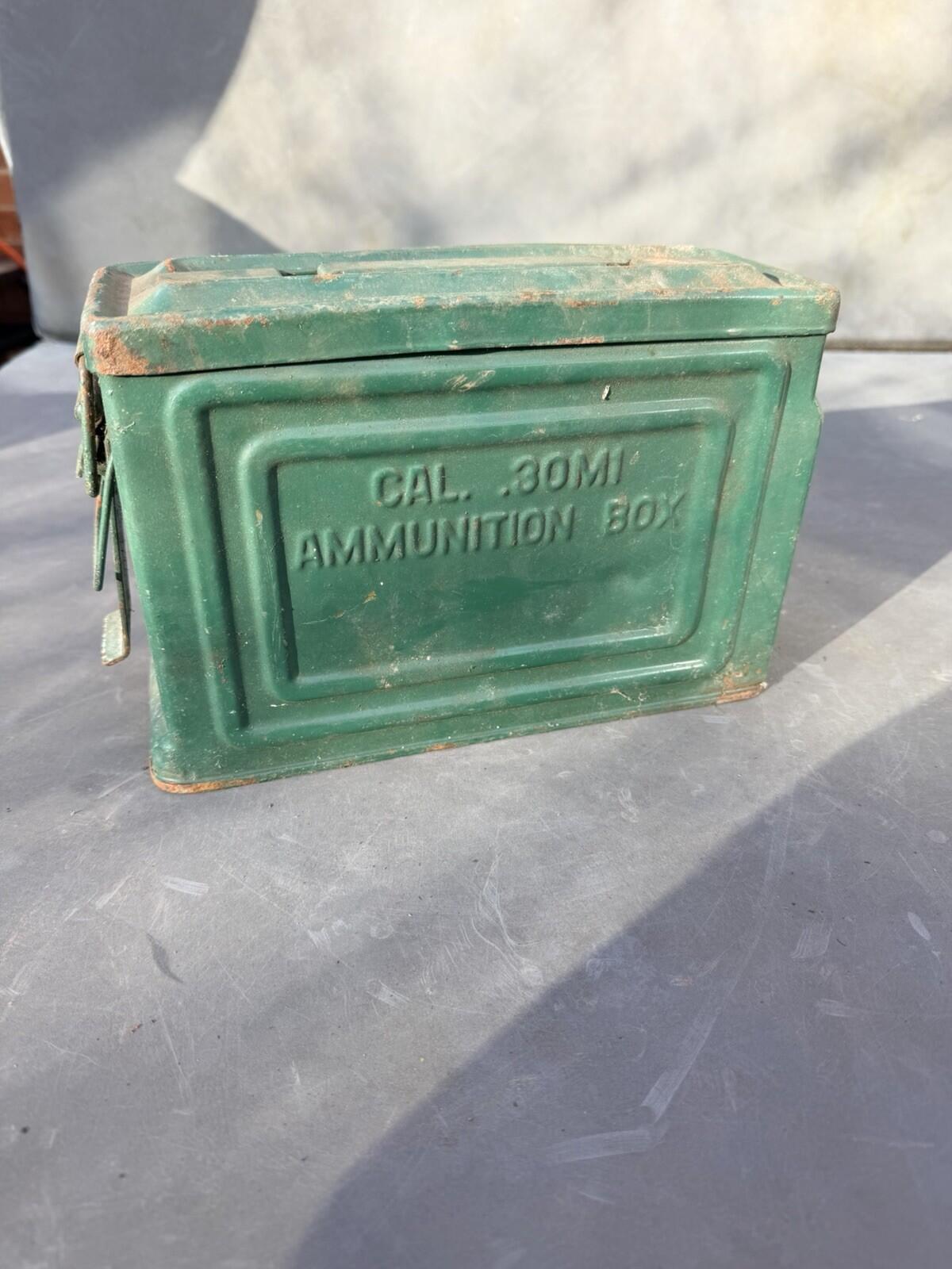 WW2 US Army 30 Cal Reeves Ammo Tin genuine item