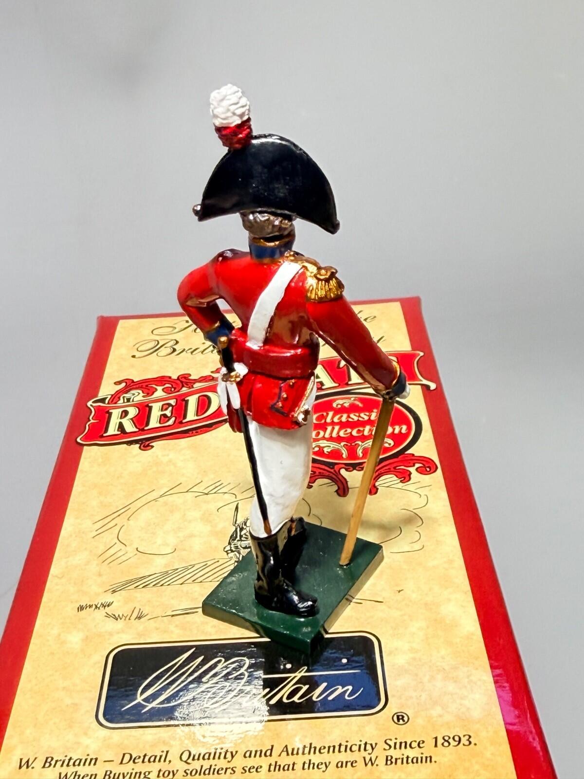 W. BRITAINS #43098 REDCOATS BRITISH OFFICER 1st foot guards 1905 NOS 54MM
