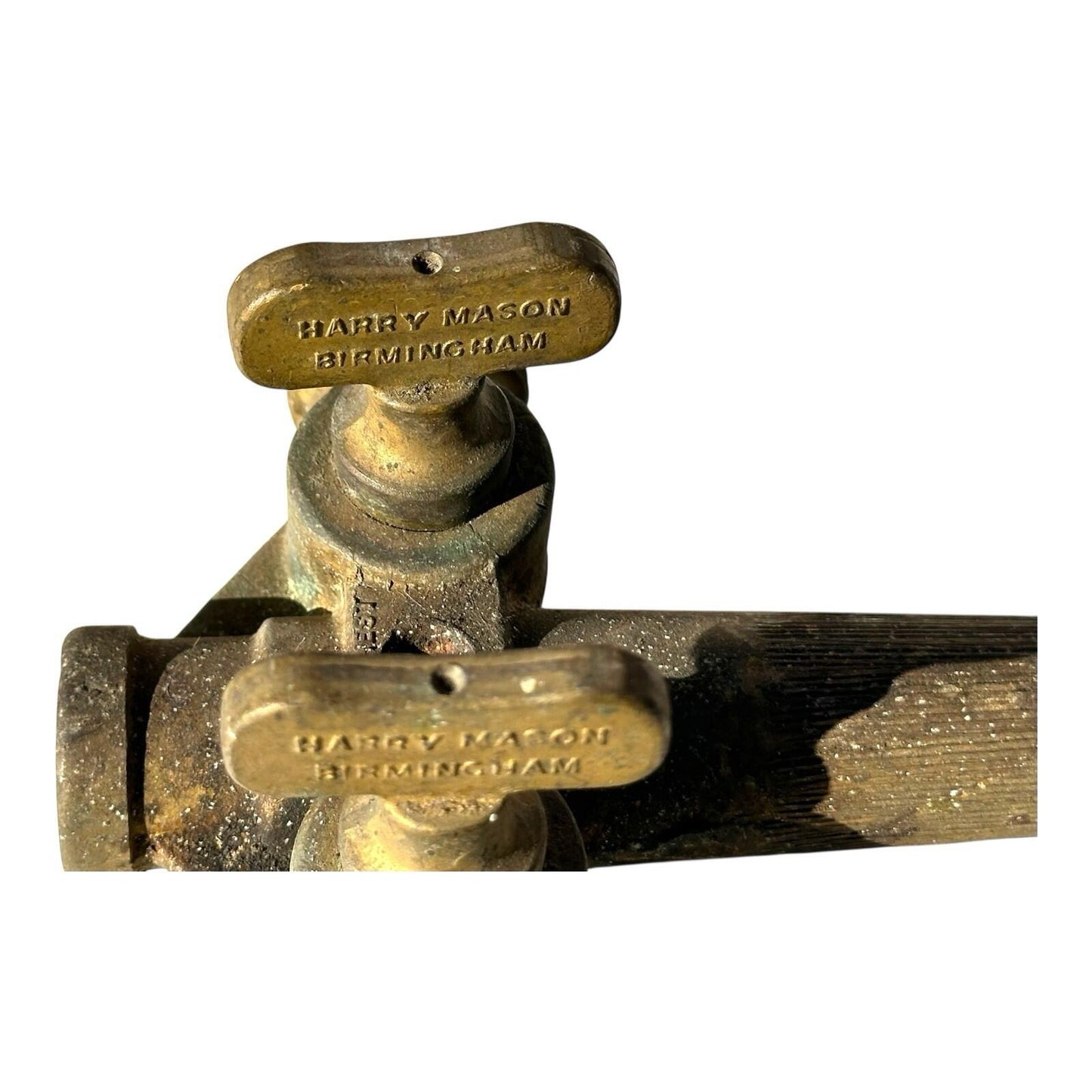 Beer Barrel DOUBLE TAP.   Harry Mason Birmingham Vintage BRASS