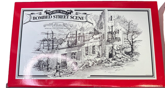 Britains BOMBED STREET SCENE #00159 complete boxed WW1/WW2 used