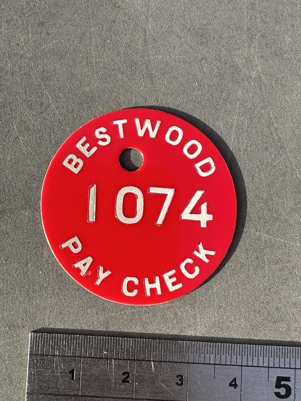 Miners Pay Check BESTWOOD 1074 Nottinghamshire Acrylic Disc