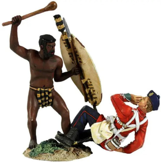 Britains 20148 ZULU overwhelmed 24th foot  VIGNETTE 1/30 new old stock