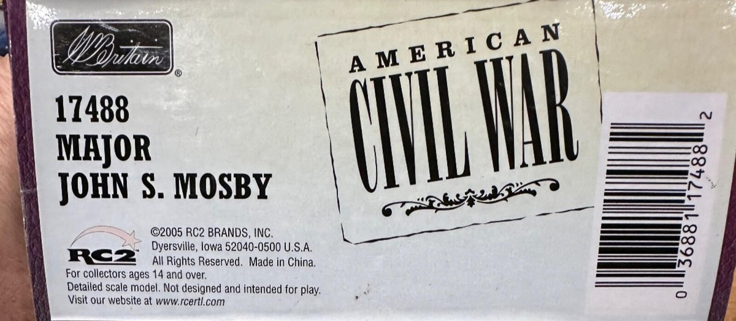 Britains AMERICAN CIVIL WAR #17488 MAJOR JOHN S MOSBY 54MM NEW