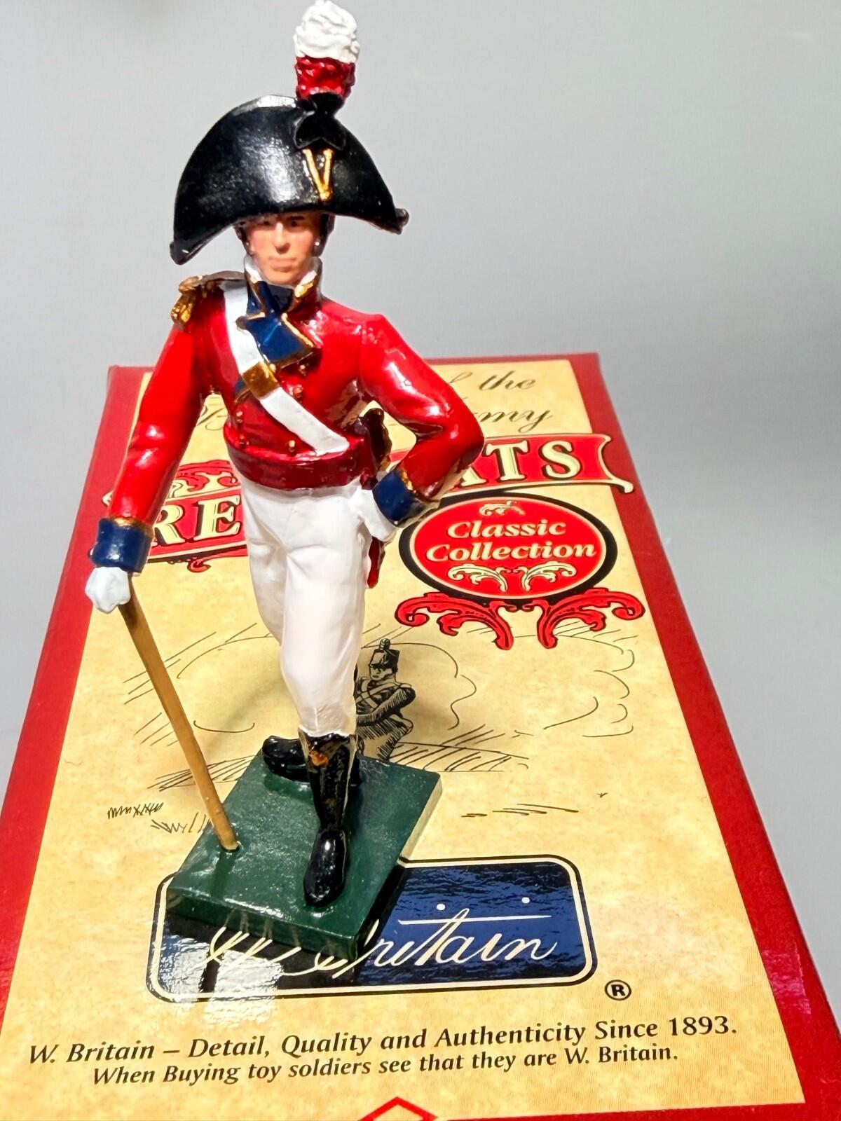 W. BRITAINS #43098 REDCOATS BRITISH OFFICER 1st foot guards 1905 NOS 54MM