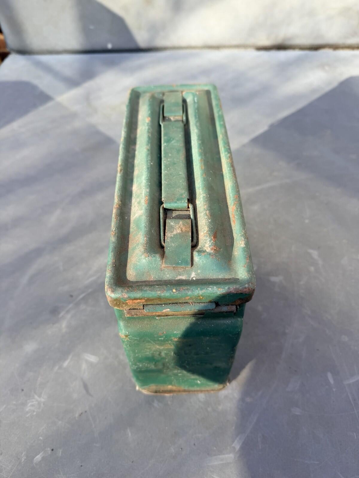WW2 US Army 30 Cal Reeves Ammo Tin genuine item