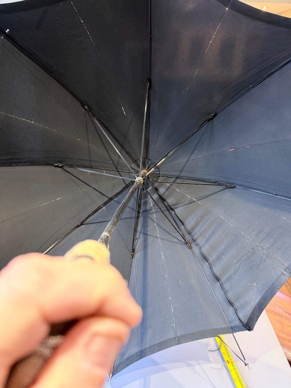 Antique S Fox & Co Peerless Umbrella Plastic Handle Victorian Style Black