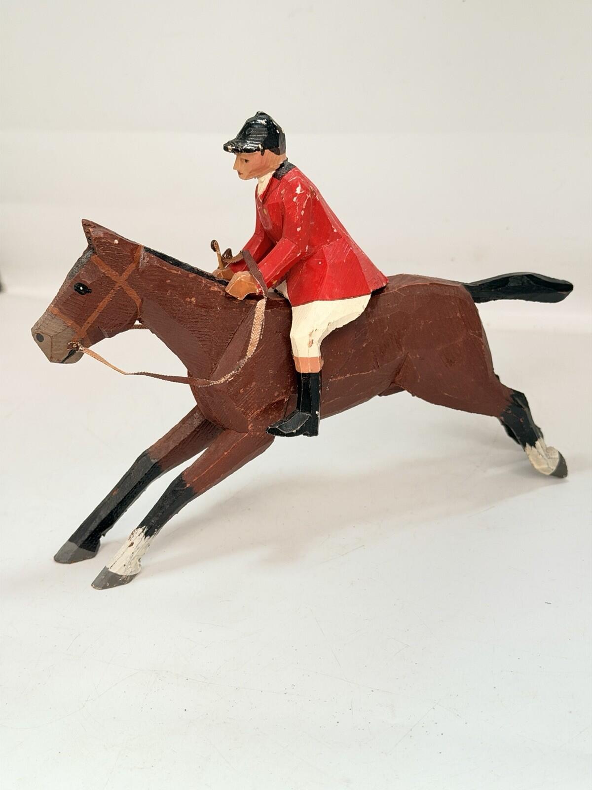 Forest Toys Brockenhurst rare hand carved hunt with fox Frank Whittingtons