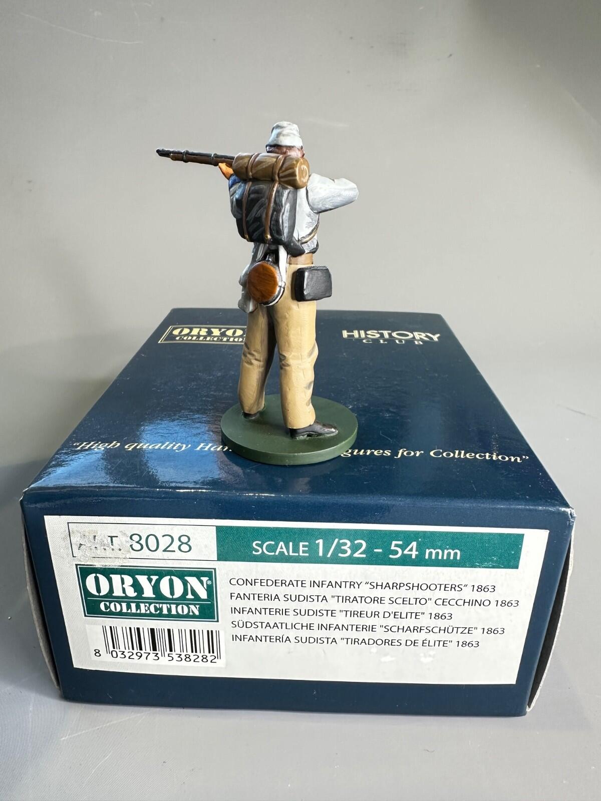 confederate sharpshooter  1863  art 8028  hand painted 1/32 scale.ORYON SOLDIERS