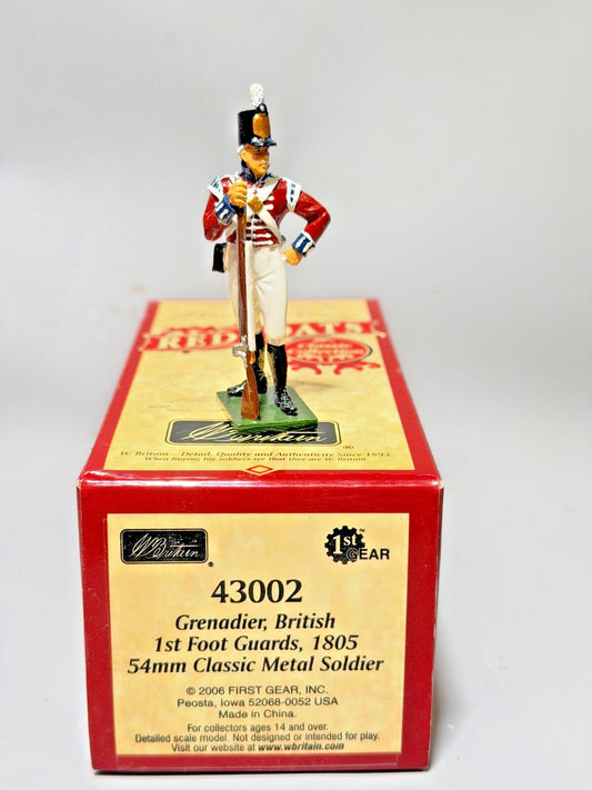 W.Britains #43002 REDCOATS GRENADIER BRITISH 1st foot guards 1805 NOS