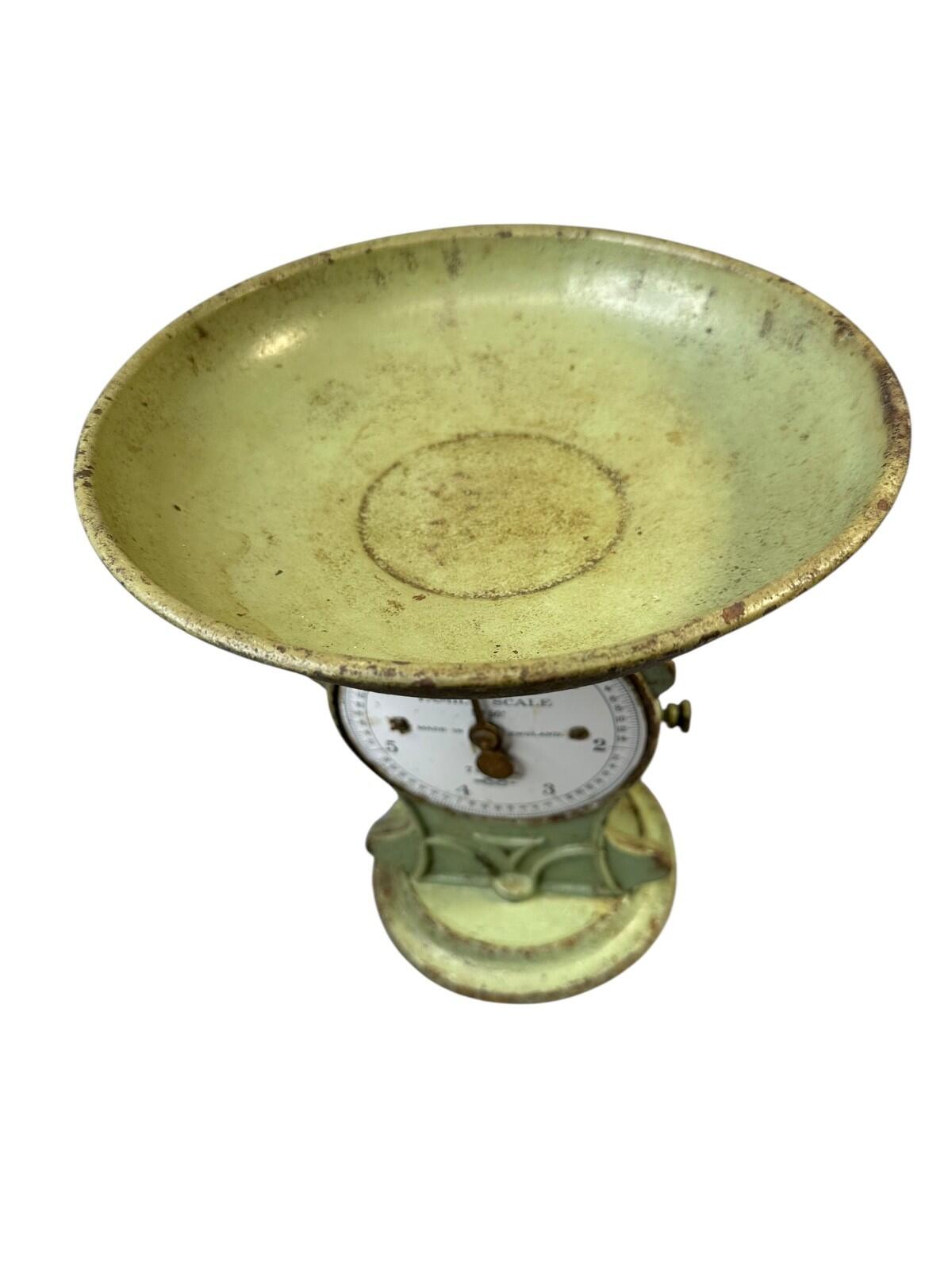 Salter No.50 Family Kitchen Scale 7lb Cast Iron Made in England enamel
