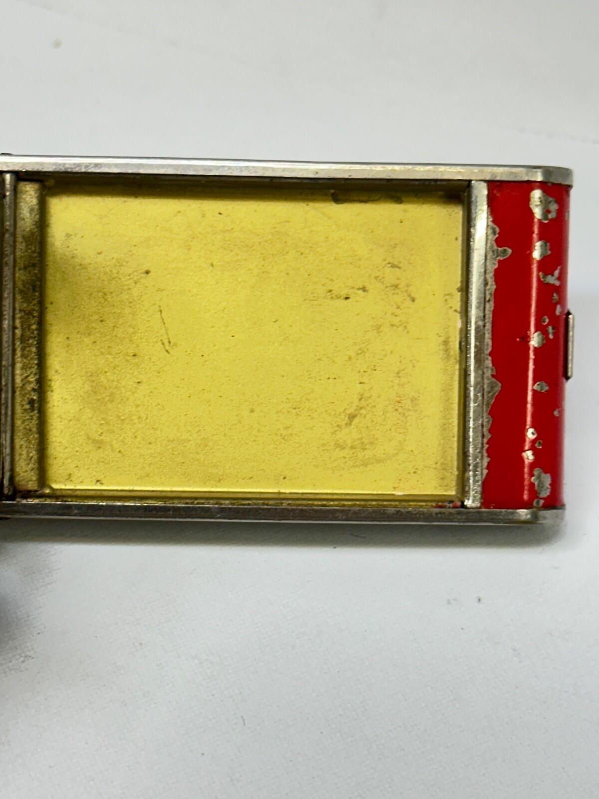 Cigarette Case compact with Lipstick Holder Art Deco