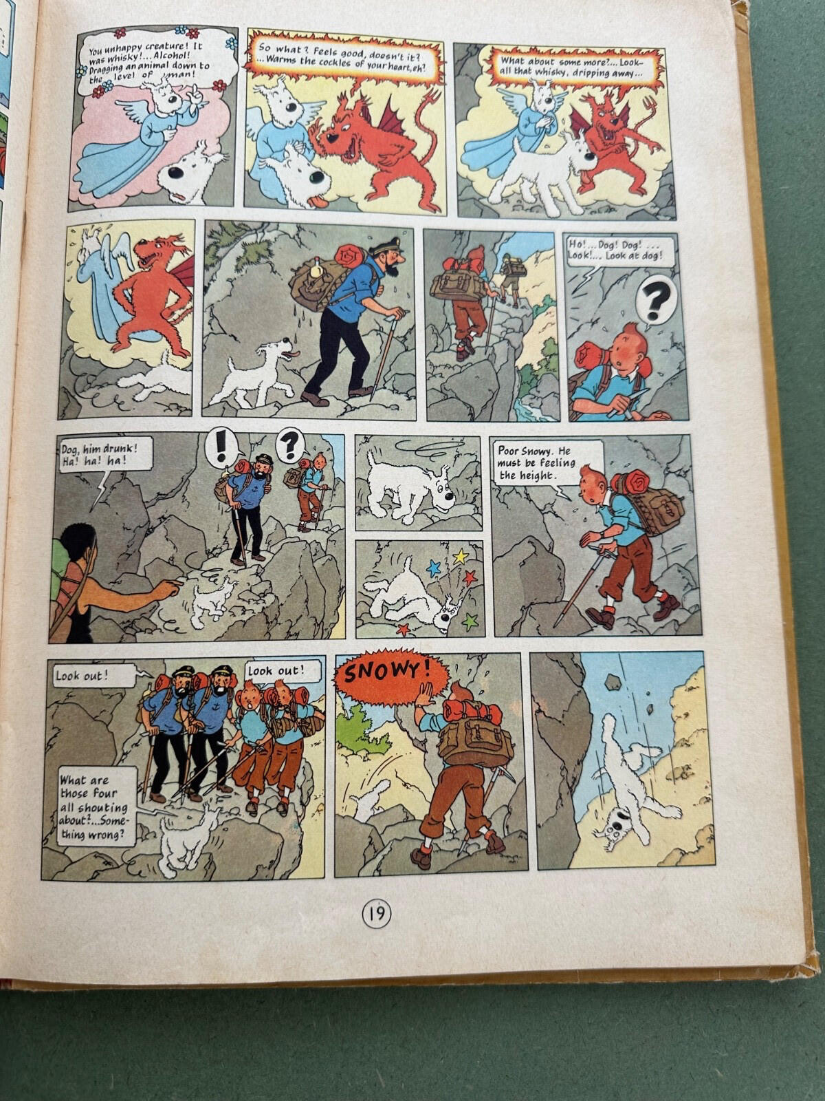 Tintin in Tibet – First English Edition 1962 Methuen – Hergé – Worn Copy