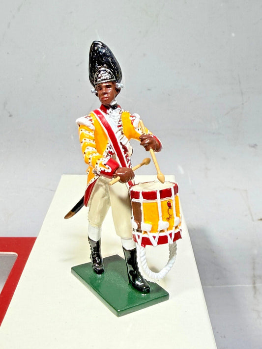 W.Britains #44025 REDCOATS DRUMMER 29th reg foot 1879 NOS 54 mm