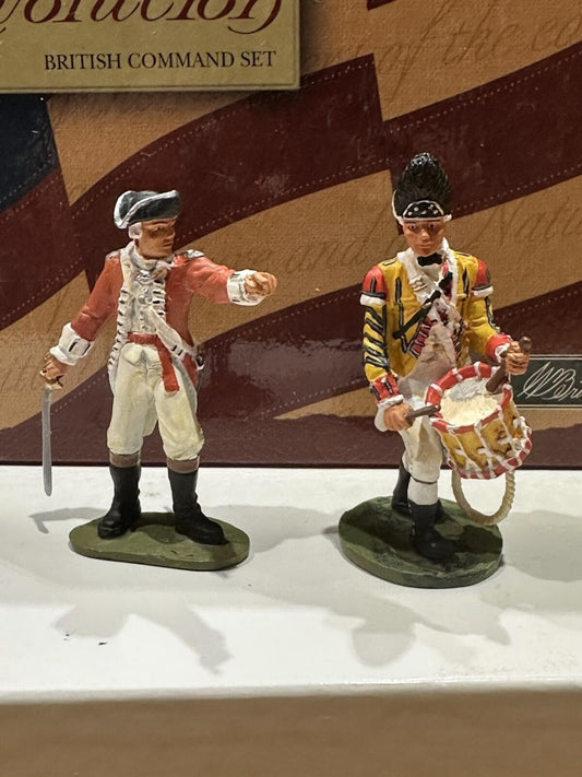 Britains American Revolution 17956 British 80th Foot Advancing Command Set New