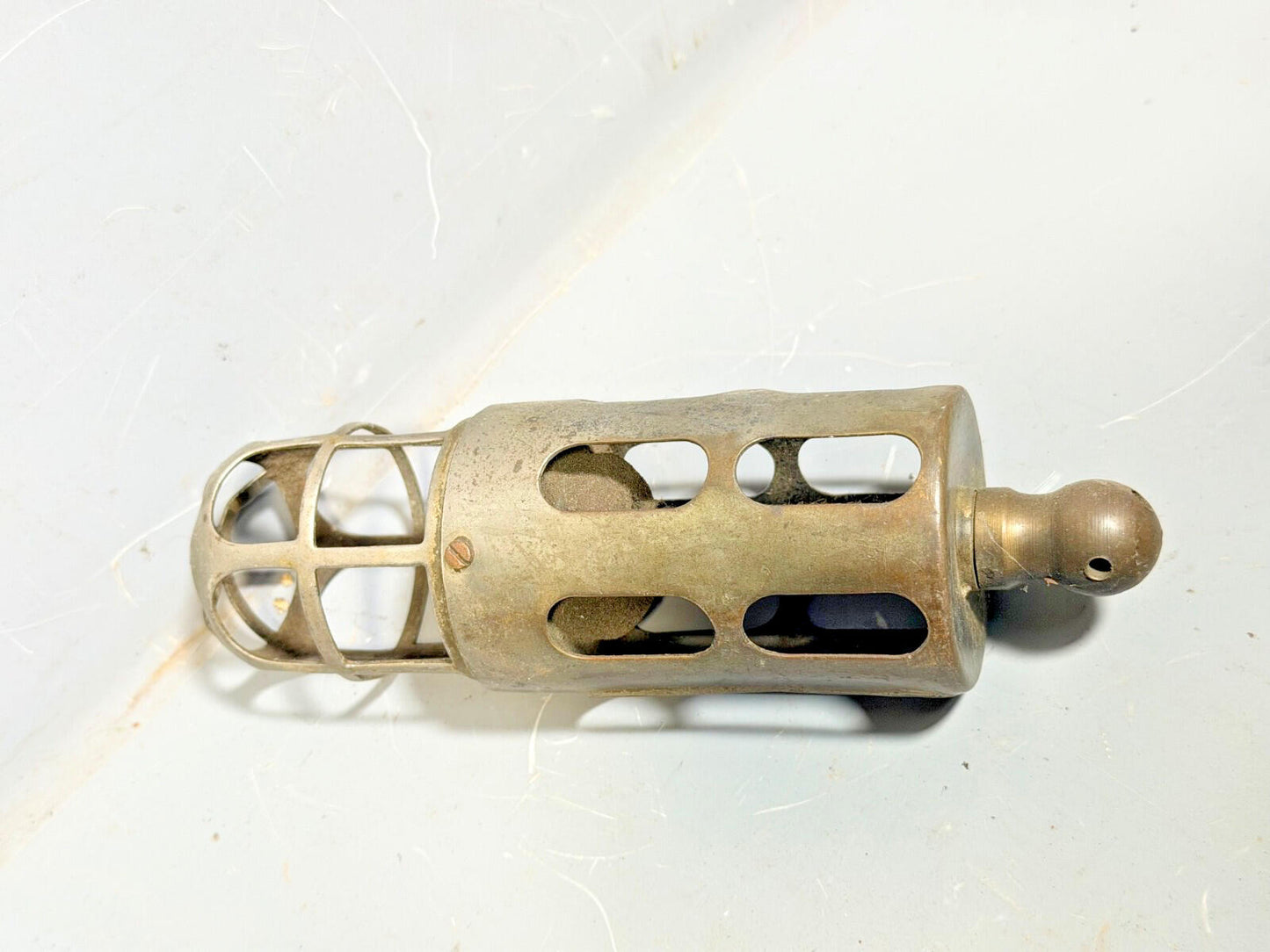WWII Military “Bird Cage” Inspection Lamp Vintage Trouble Light j Lucas