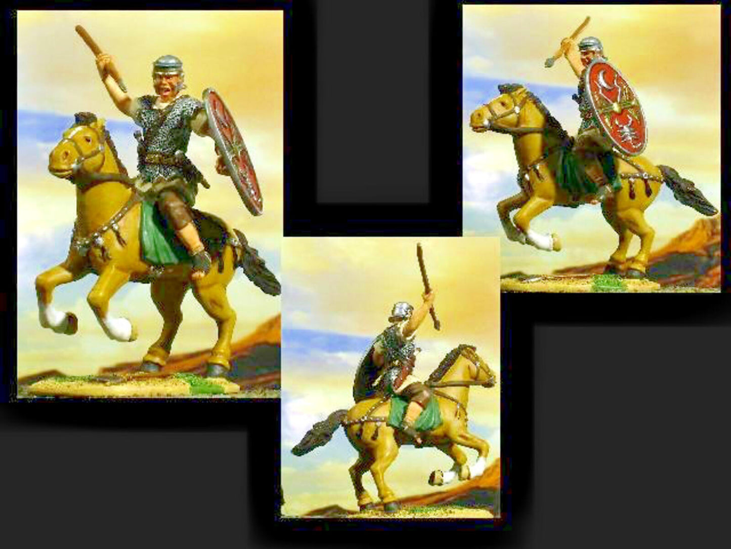 ROMAN EMPIRE SERIES- #SPQR006 MOUNTED ROMAN CAVALRYMAN NEW CONTE COLLECTABLES