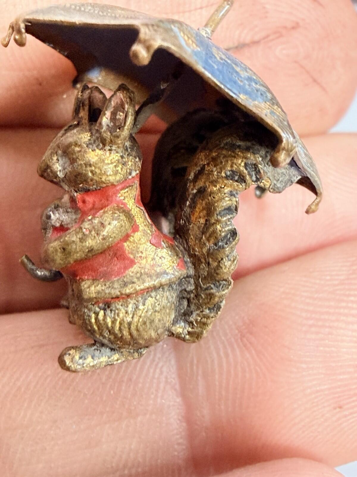 Tommy Tiptoe Miniature Cold Painted Bronze Figure - Unsigned - Beatrix Potter