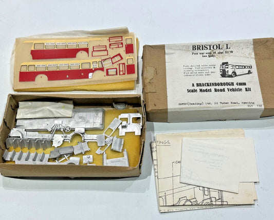 1/76 bus kit Bristol L post war ECW BY BRACKENBOROUGH EAMES WHITE METAL