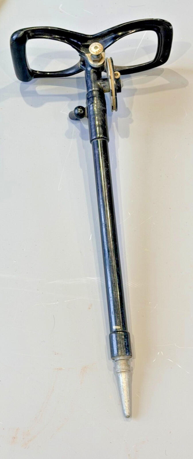 Vintage MILLS Extendable Shooting Stick / Walking Seat — Folding Seat, Patent