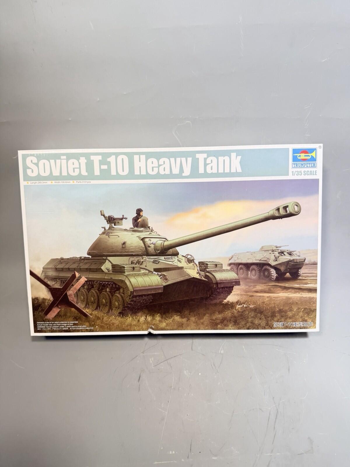Trumpeter 1/35 Soviet T-10 Heavy Tank # 05545 - Plastic Model Kit New Sealed Bag